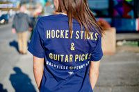 Hockey Sticks & Guitar Picks Unisex T-shirt