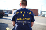 Hockey Sticks & Guitar Picks Unisex T-shirt